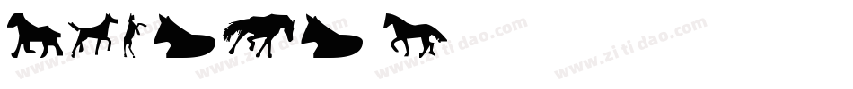 Horses 1字体转换